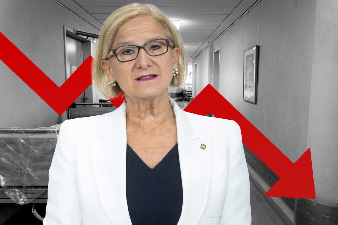 Fotomontage als Symbolbild zur Gemeinderatswahl NÖ 2025 und den geplanten Spitalschließungen.