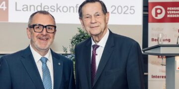 Rupert Dworak und Hannes Bauer bei der Landeskonferenz des Pensionistenverbandes Niederösterreich – Generationenwechsel an der Spitze