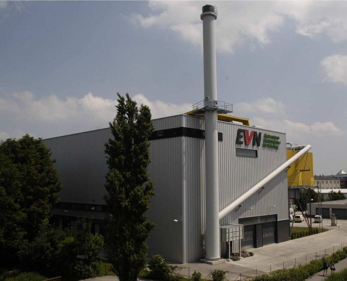 EVN Biomasseheizkraftwerk in Mödling als Symbol für nachhaltige Energiegewinnung.