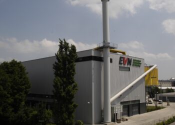 EVN Biomasseheizkraftwerk in Mödling als Symbol für nachhaltige Energiegewinnung.