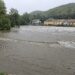 Hochwasserführender Fluss Kamp in Gars am Kamp am 14. September 2024