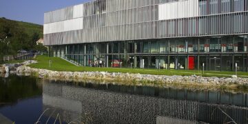 IMC Fachhochschule Krems Campusgebäude in Niederösterreich.