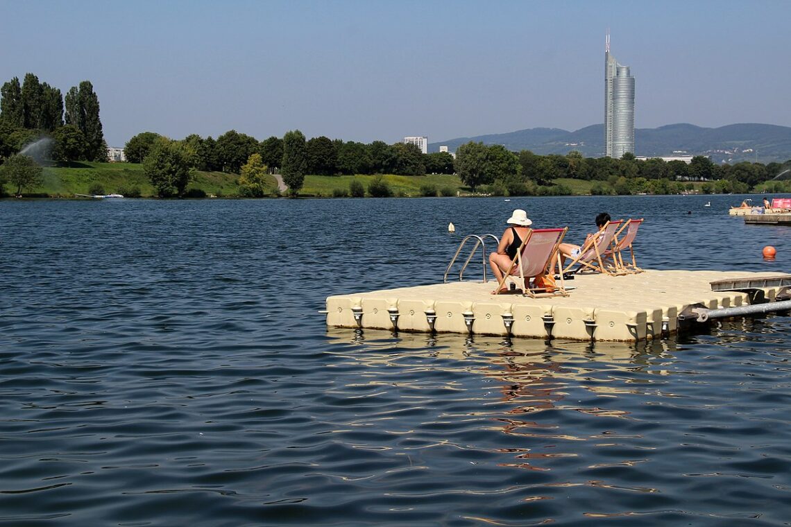Das Bild zeigt Donauinsel in Wien, die Korneuburg als Vorbild dienen soll.
