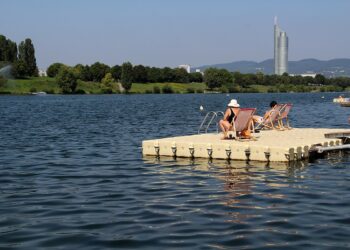 Das Bild zeigt Donauinsel in Wien, die Korneuburg als Vorbild dienen soll.