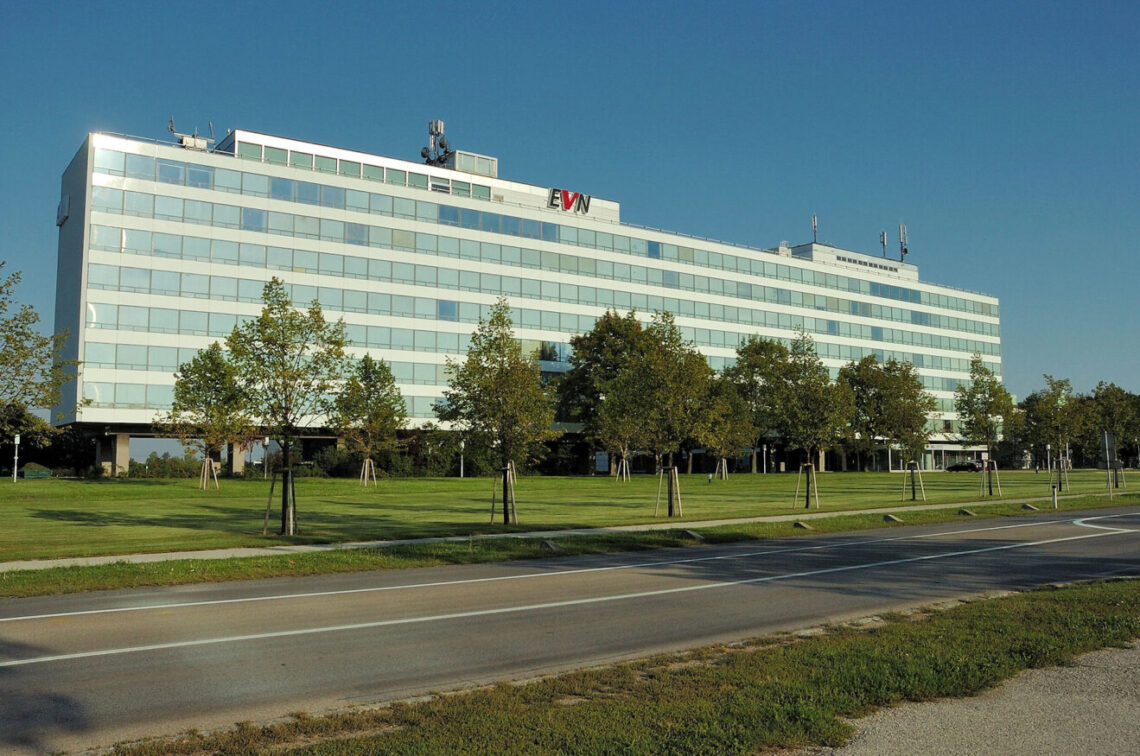 Verwaltungsgebäude der EVN in Maria Enzersdorf Südstadt.