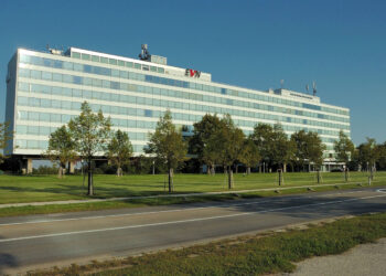 Verwaltungsgebäude der EVN in Maria Enzersdorf Südstadt.