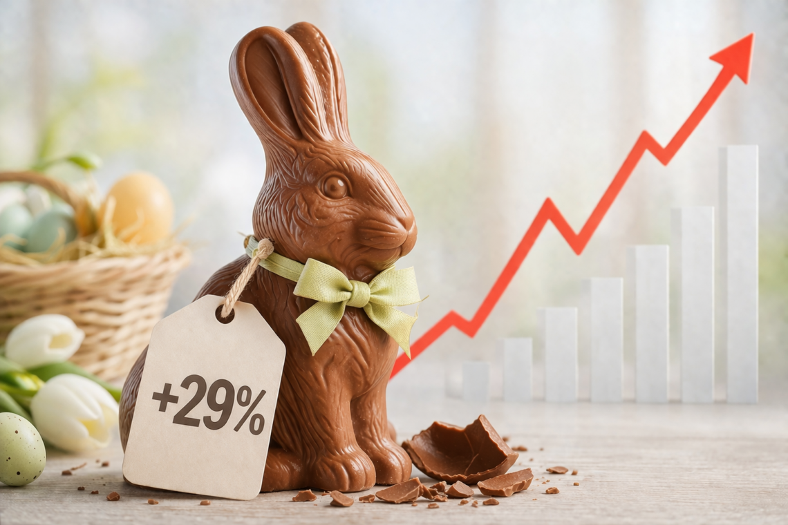 Symbolbild eines Schoko-Osterhasen