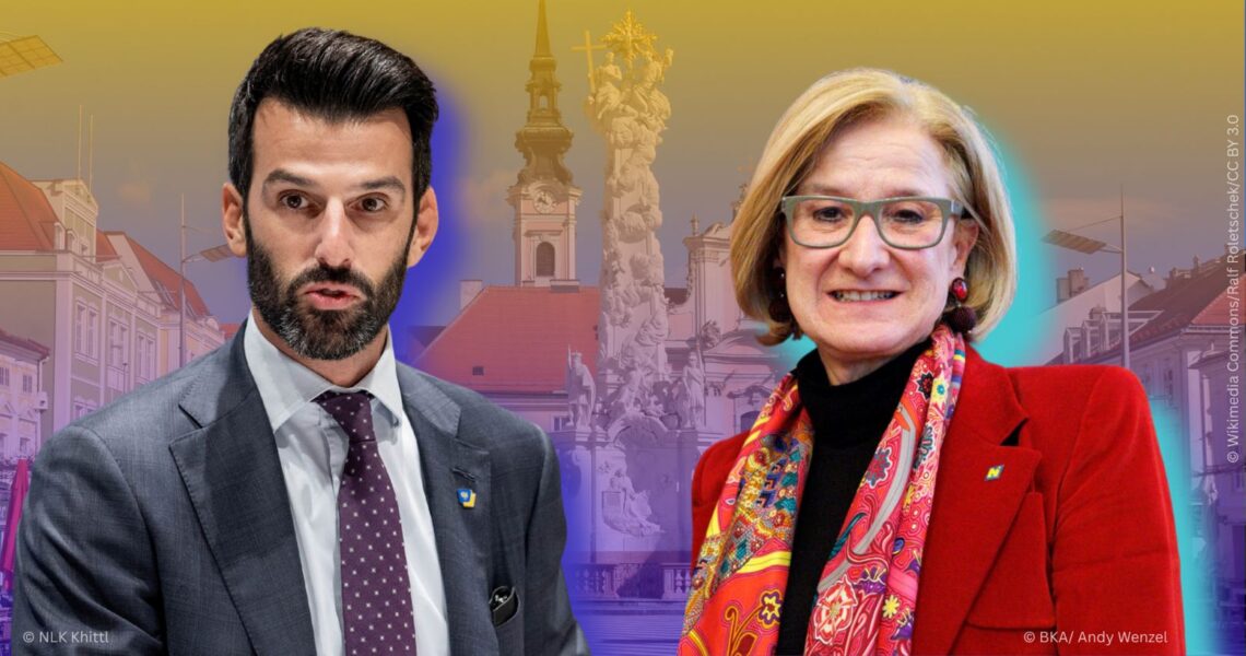 Landeshauptfrau Johanna Mikl-Leitner und ihr Stellvertreter Udo Landbauer.