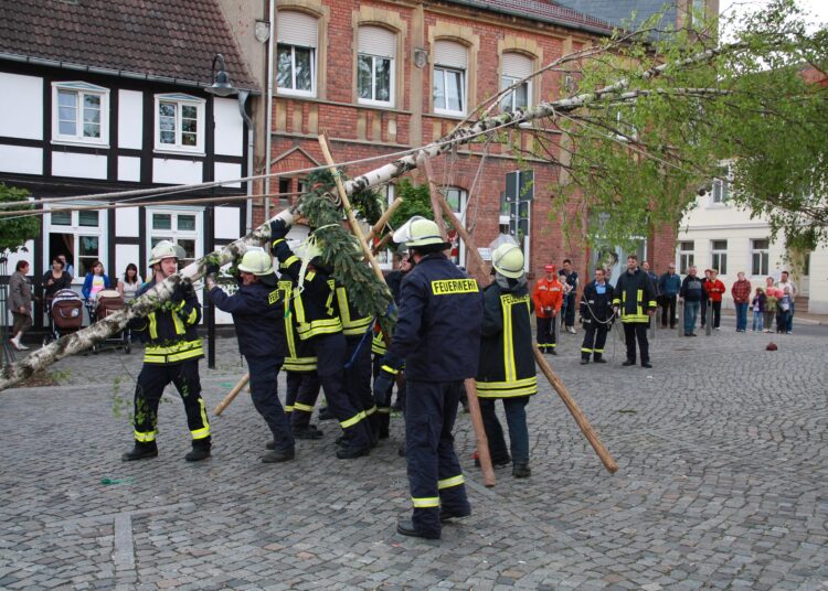 Maibaumaufstellen