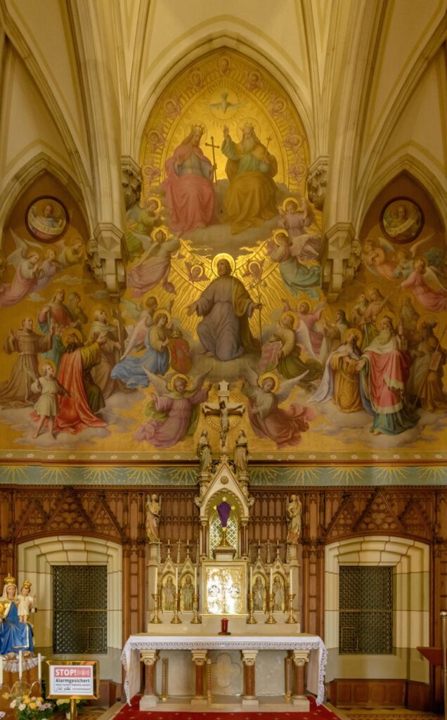 Der Hochaltar an dem Mary und Rudolf aufgefunden wurden. Quelle: WikiCommons/Henry Kellner/https://commons.wikimedia.org/w/index.php?curid=80501727