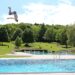 Freibad und Turmspringer