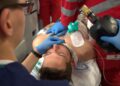 Notarzt bei der Arbeit