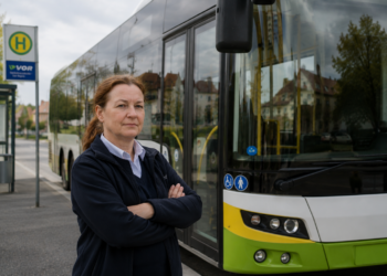 Symbolbild einer Buslenkerin für unfaire Arbeitsbedingungen im Beruf