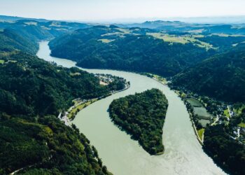 Donau Luftaufnahme
